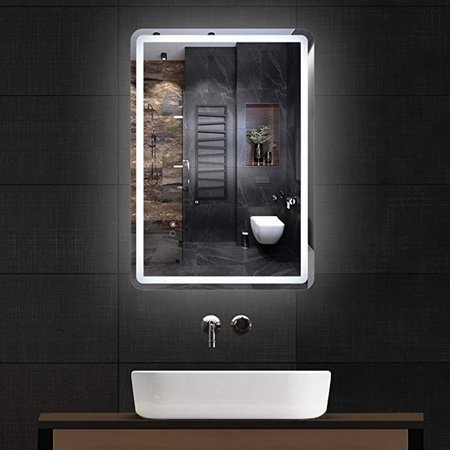 IPOWER LED Lighted Bathroom Vanity Mirror , Wall Mounted FNMIRRORLED36X28